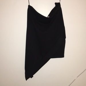 Black Asymmetrical Skirt